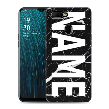 Силиконовый чехол на OPPO A5s с принтом NAME
