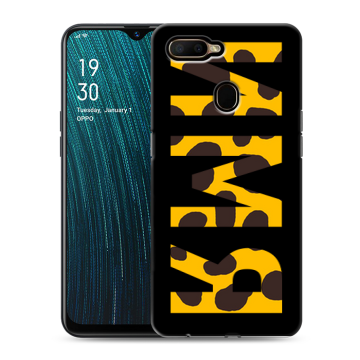 Силиконовый чехол на OPPO A5s с принтом ИМЯ