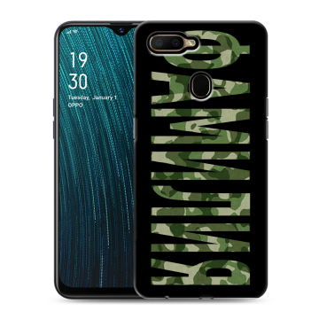 Силиконовый чехол на OPPO A5s с принтом ФАМИЛИЯ