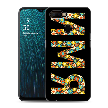 Силиконовый чехол на OPPO A5s с принтом ИМЯ