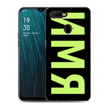 Силиконовый чехол на OPPO A5s с принтом ИМЯ