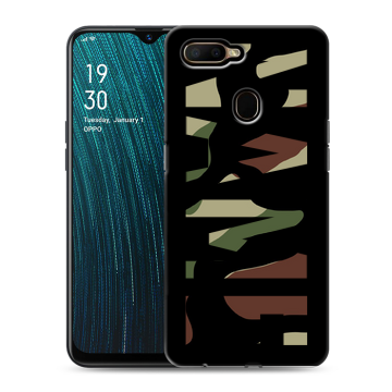 Силиконовый чехол на OPPO A5s с принтом NAME