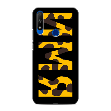 Силиконовый противоударный чехол на Huawei Honor 9X с принтом ИМЯ
