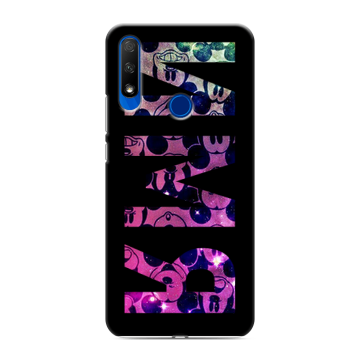 Силиконовый противоударный чехол на Huawei Honor 9X с принтом ИМЯ
