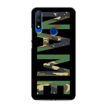 Силиконовый противоударный чехол на Huawei Honor 9X с принтом NAME