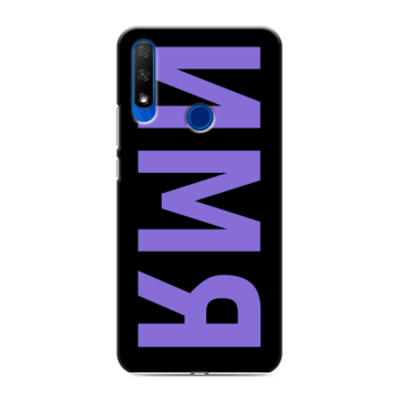 Силиконовый противоударный чехол на Huawei Honor 9X с принтом ИМЯ