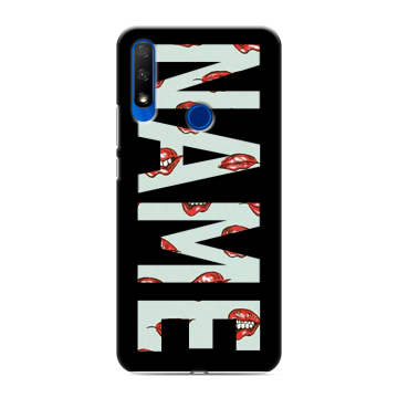 Силиконовый противоударный чехол на Huawei Honor 9X с принтом NAME