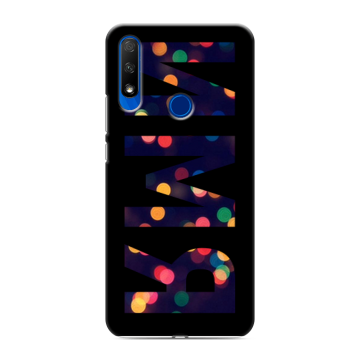 Силиконовый противоударный чехол на Huawei Honor 9X с принтом ИМЯ