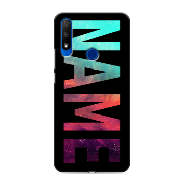 Силиконовый противоударный чехол на Huawei Honor 9X с принтом NAME