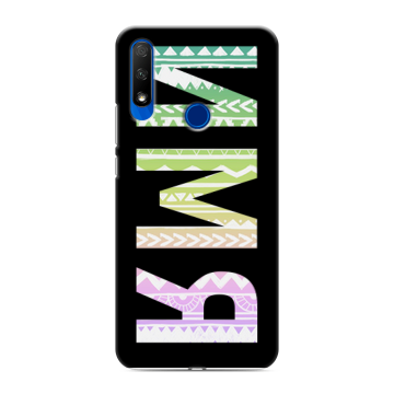 Силиконовый противоударный чехол на Huawei Honor 9X с принтом ИМЯ