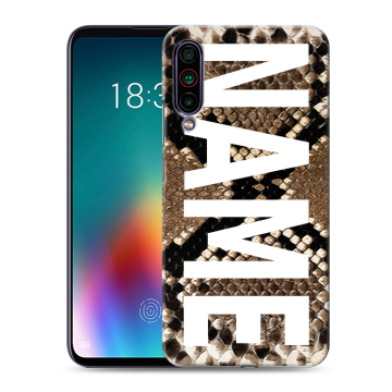 Силиконовый чехол на Meizu 16T с принтом NAME