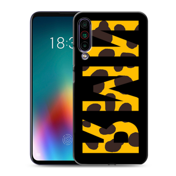 Силиконовый чехол на Meizu 16T с принтом ИМЯ