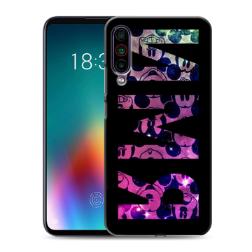 Силиконовый чехол на Meizu 16T с принтом ИМЯ