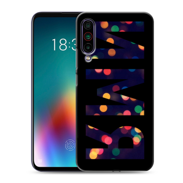 Силиконовый чехол на Meizu 16T с принтом ИМЯ