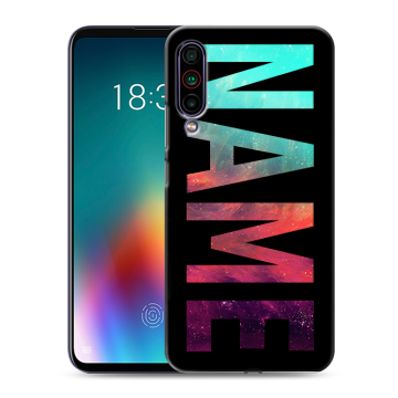 Силиконовый чехол на Meizu 16T с принтом NAME