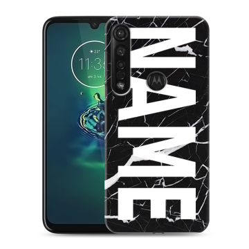 Силиконовый чехол на Motorola Moto G8 Plus с принтом NAME