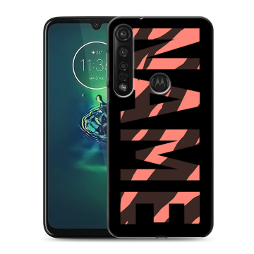 Силиконовый чехол на Motorola Moto G8 Plus с принтом NAME