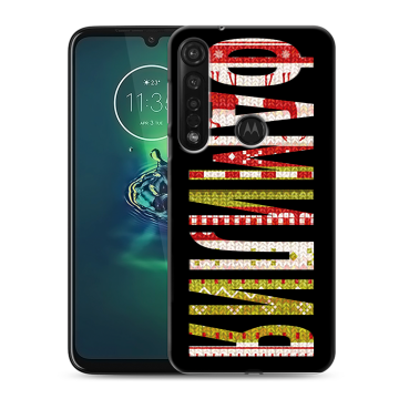 Силиконовый чехол на Motorola Moto G8 Plus с принтом ФАМИЛИЯ