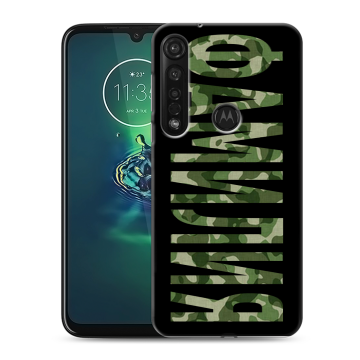 Силиконовый чехол на Motorola Moto G8 Plus с принтом ФАМИЛИЯ