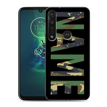Силиконовый чехол на Motorola Moto G8 Plus с принтом NAME