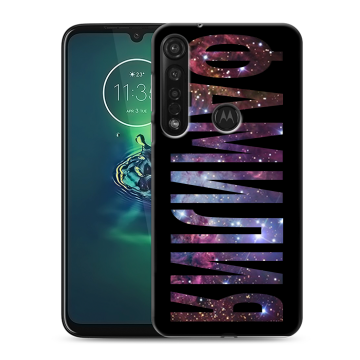 Силиконовый чехол на Motorola Moto G8 Plus с принтом ФАМИЛИЯ