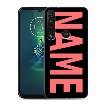 Силиконовый чехол на Motorola Moto G8 Plus с принтом NAME