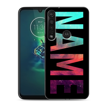 Силиконовый чехол на Motorola Moto G8 Plus с принтом NAME