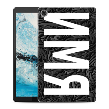 Силиконовый чехол на Lenovo Tab M8 с принтом ИМЯ