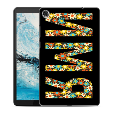 Силиконовый чехол на Lenovo Tab M8 с принтом ИМЯ