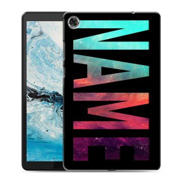 Силиконовый чехол на Lenovo Tab M8 с принтом NAME