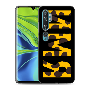 Силиконовый противоударный чехол на Xiaomi Mi Note 10 с принтом ИМЯ