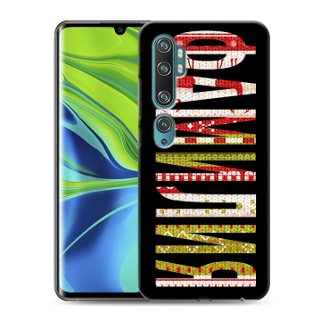 Силиконовый противоударный чехол на Xiaomi Mi Note 10 с принтом ФАМИЛИЯ