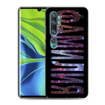 Силиконовый противоударный чехол на Xiaomi Mi Note 10 с принтом ФАМИЛИЯ