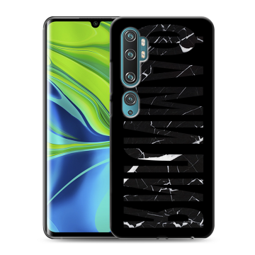 Силиконовый противоударный чехол на Xiaomi Mi Note 10 с принтом ФАМИЛИЯ