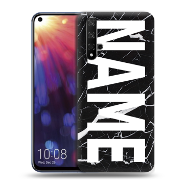 Силиконовый чехол на Huawei Nova 5T с принтом NAME