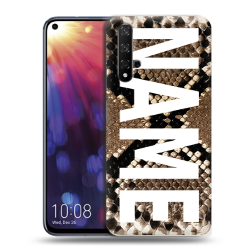 Силиконовый чехол на Huawei Nova 5T с принтом NAME