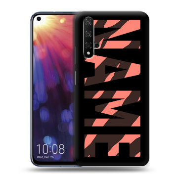 Силиконовый чехол на Huawei Nova 5T с принтом NAME