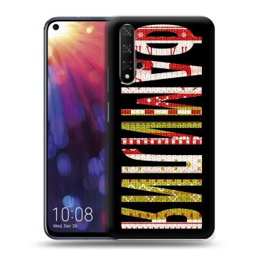 Силиконовый чехол на Huawei Nova 5T с принтом ФАМИЛИЯ