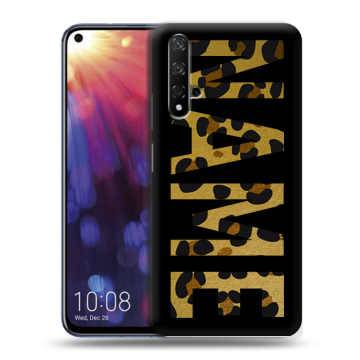 Силиконовый чехол на Huawei Nova 5T с принтом NAME