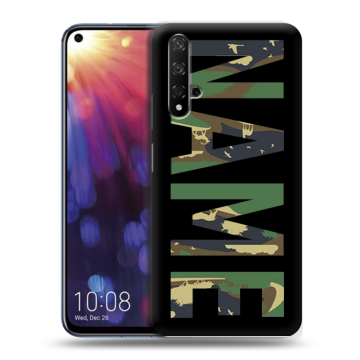 Силиконовый чехол на Huawei Nova 5T с принтом NAME