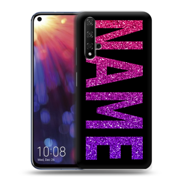 Силиконовый чехол на Huawei Nova 5T с принтом NAME