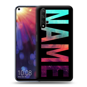Силиконовый чехол на Huawei Nova 5T с принтом NAME