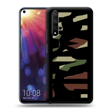 Силиконовый чехол на Huawei Nova 5T с принтом NAME