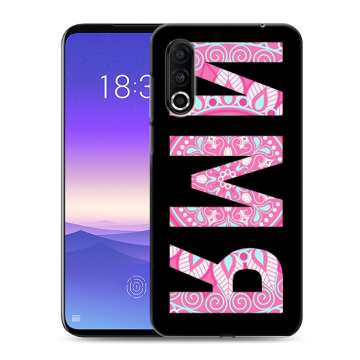 Пластиковый чехол на Meizu 16s Pro с принтом ИМЯ