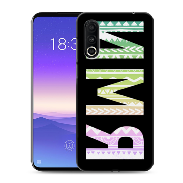 Пластиковый чехол на Meizu 16s Pro с принтом ИМЯ