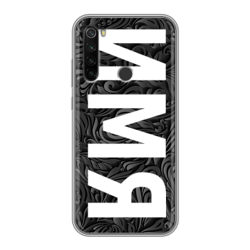 Силиконовый противоударный чехол на Xiaomi RedMi Note 8T с принтом ИМЯ