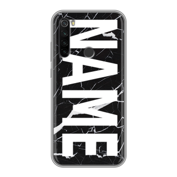 Силиконовый противоударный чехол на Xiaomi RedMi Note 8T с принтом NAME