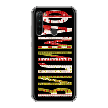 Силиконовый противоударный чехол на Xiaomi RedMi Note 8T с принтом ФАМИЛИЯ