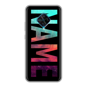Силиконовый чехол на Vivo V17 с принтом NAME