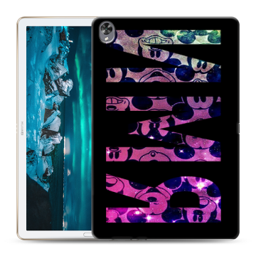 Силиконовый чехол на Huawei MediaPad M6 10.8 с принтом ИМЯ